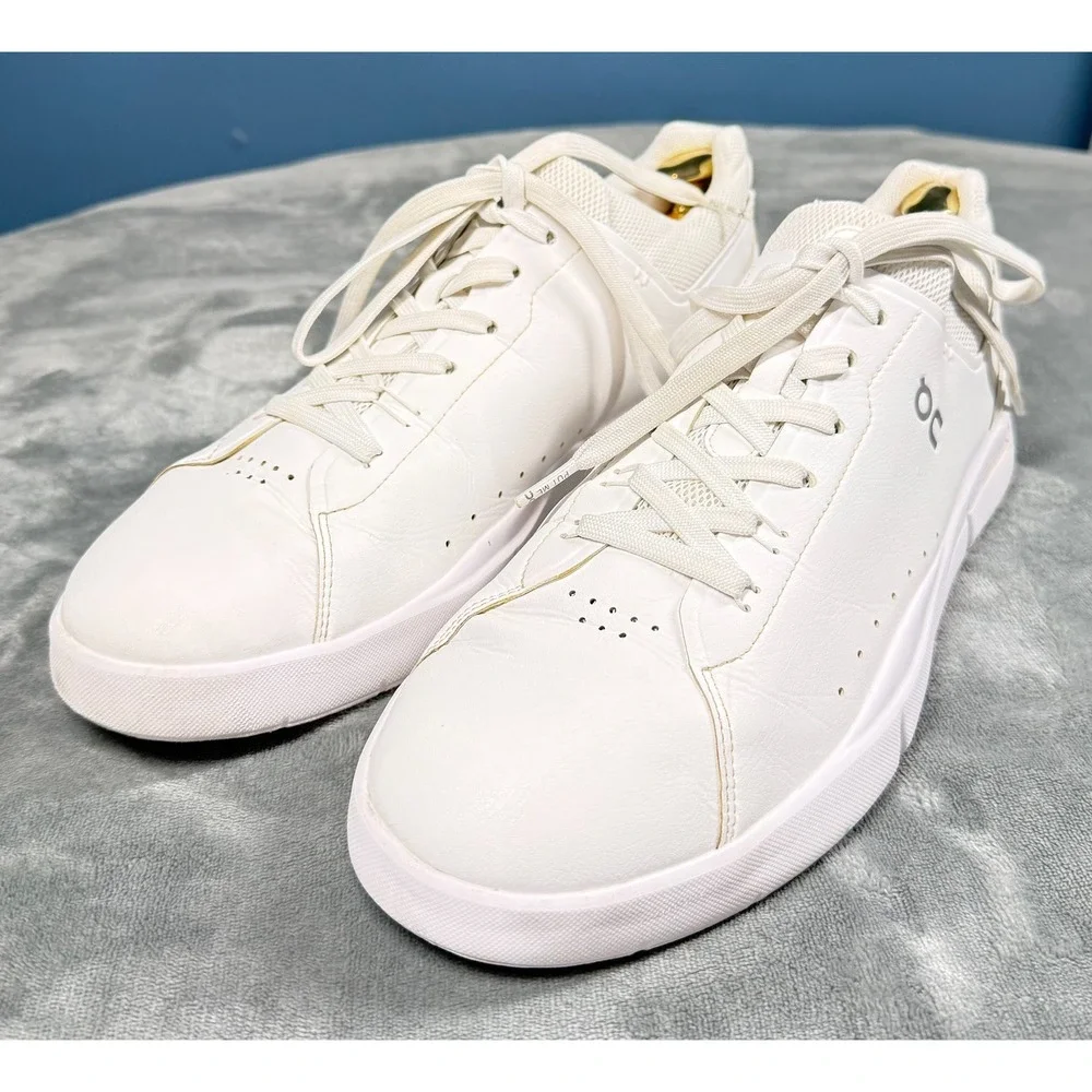 On Cloud The Roger Advantage Sneakers Mens 11.5 White Gold Tennis Shoes